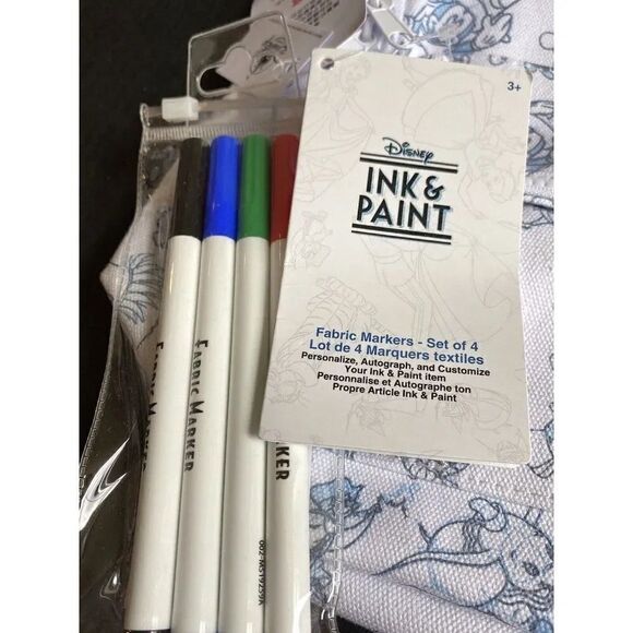 Disney parks Ink and Paint Draw on Backpack Markers NWT $35 Mickey Dumbo Movies - Picture 2 of 12